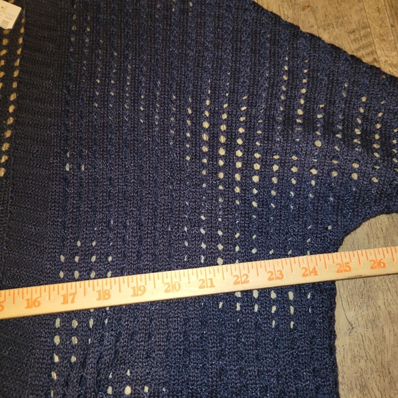 Maurices Americana Star Dolman Open Knit Cardigan Sweater Womens Size S/M - Picture 8 of 9